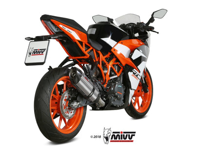 MIVV KT.019 KTM 125/390 DUKE / 125/390 RC ( 2017 / 20 ) Slip-on Exhaust "Suono" ( stainless steel; approved) – Accessories in the 2WheelsHero Motorcycle Aftermarket Accessories and Parts Online Shop