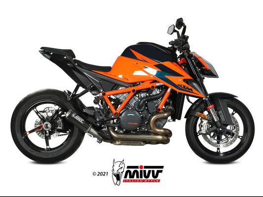 MIVV KT.026 KTM 1290 SUPERDUKE R ( 2020 / 23 ) Slip-on Exhaust "MK3" (carbon; not approved) – Accessories in the 2WheelsHero Motorcycle Aftermarket Accessories and Parts Online Shop