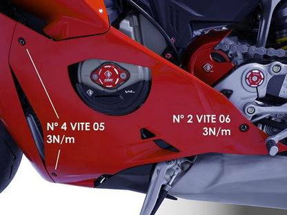 KVT100 - DBK Ducati Panigale V4/ V4S (2025+) Fairing Screws Kit – Accessories in the Motoraider Motorcycle Aftermarket Accessories and Parts Online Shop