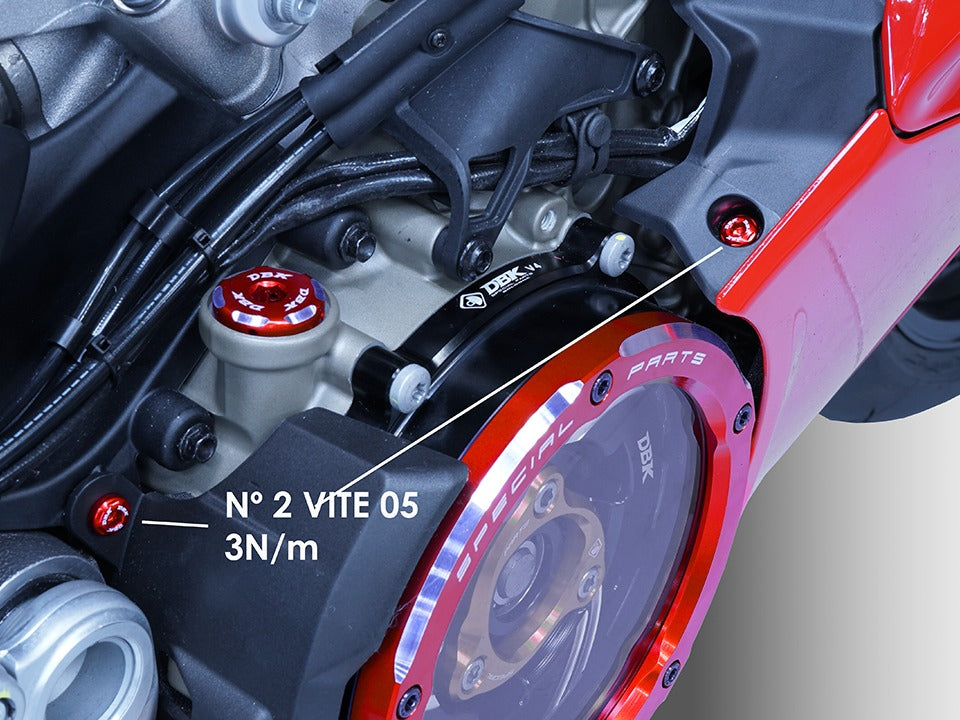KVT101 - DBK Ducati Panigale V4 (2025+) Low Right Fuel Side Tank Panel Screws Kit – Accessories in the Motoraider Motorcycle Aftermarket Accessories and Parts Online Shop