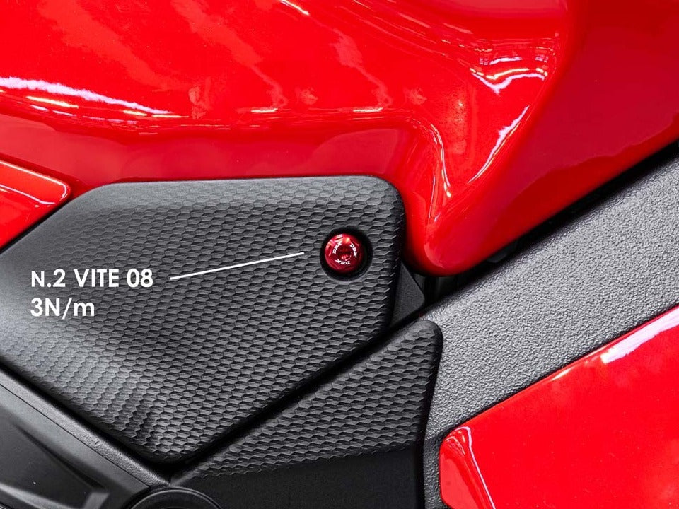 KVT97 - DBK Ducati Panigale V4/ V4S (2025+) Tank Cover Screws Kit – Accessories in the Motoraider Motorcycle Aftermarket Accessories and Parts Online Shop