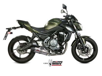 MIVV K.044 KAWASAKI NINJA 650 / Z 650 ( 2017 / 23 ) Full System Exhaust "Oval" (titanium + carbon cap; approved) – Accessories in the 2WheelsHero Motorcycle Aftermarket Accessories and Parts Online Shop