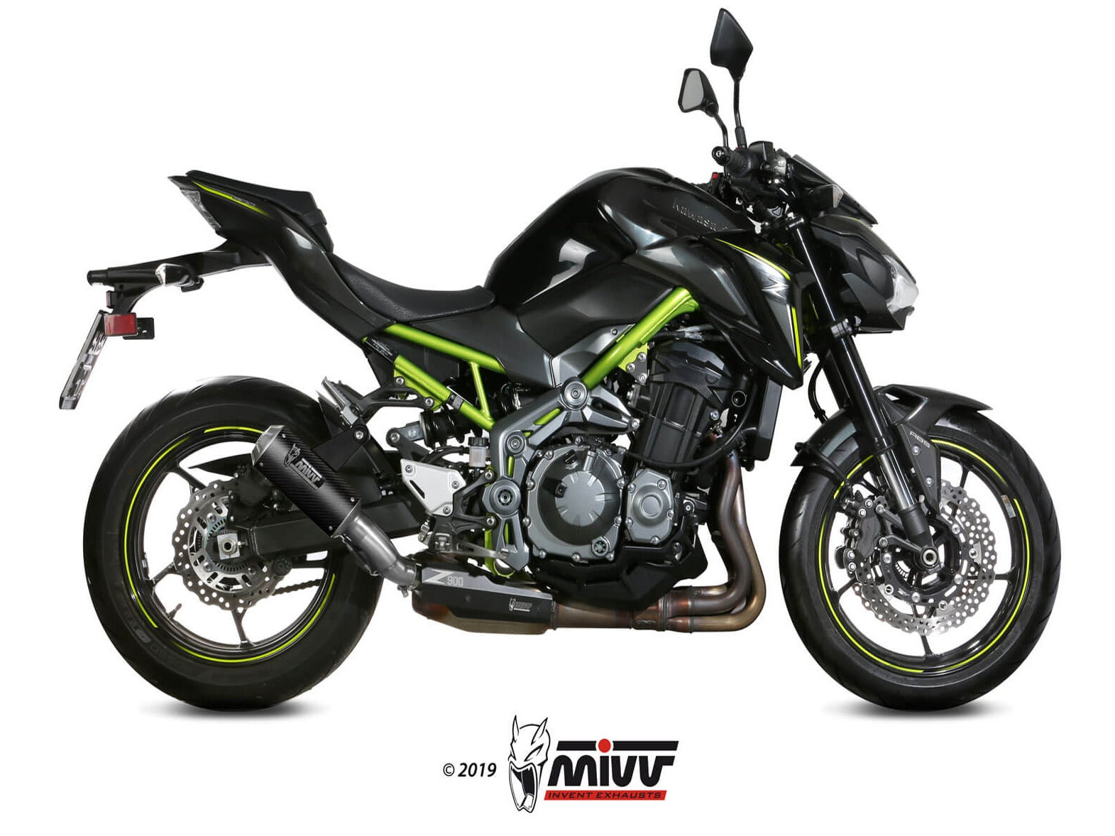 MIVV K.045 KAWASAKI Z900 ( 2017 / 19 ) Slip-on Exhaust "MK3" (carbon; approved) – Accessories in the 2WheelsHero Motorcycle Aftermarket Accessories and Parts Online Shop