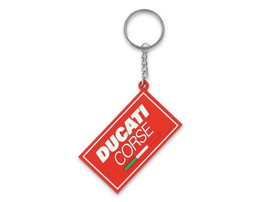 CNC RACING 2356004 Ducati Corse Keyring (100% PVC) – Merc. in the Motoraider Motorcycle Aftermarket Accessories and Parts Online Shop
