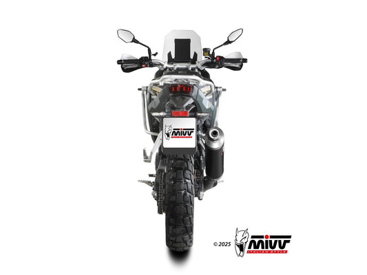 MIVV KO.002 KOVE 800 X ( 2024+ ) Slip-on Exhaust "Dakar" (black; approved) – Accessories in the 2WheelsHero Motorcycle Aftermarket Accessories and Parts Online Shop