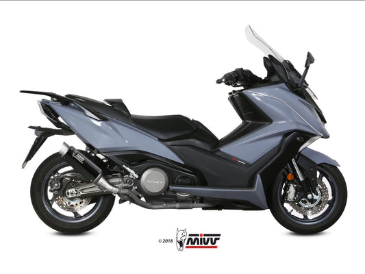 MIVV O.008 KYMCO AK 550 ( 2017 / 20 ) Slip-on Exhaust "GP Pro" (carbon; approved) – Accessories in the 2WheelsHero Motorcycle Aftermarket Accessories and Parts Online Shop