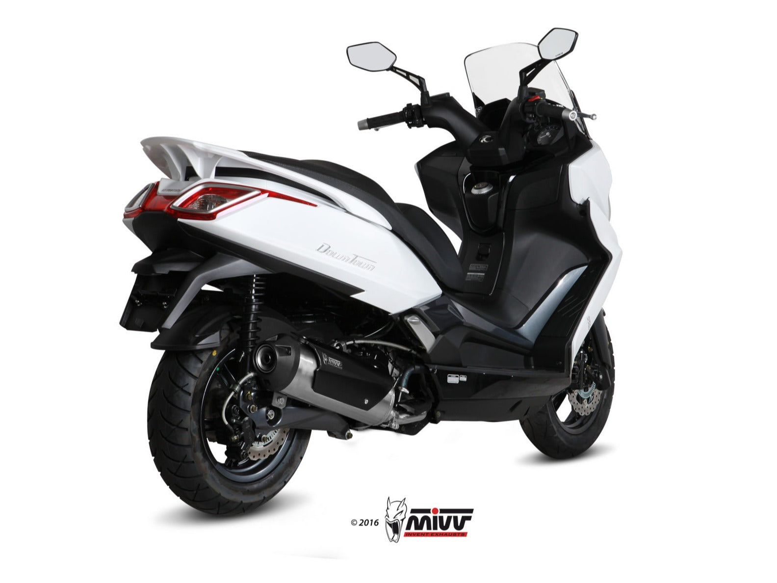MIVV C.KY.0018 KYMCO Downtown 350 ( 2015 - 16 ) Full System(Kat) Exhaust "Urban" (stainless steel; approved) – Accessories in the 2WheelsHero Motorcycle Aftermarket Accessories and Parts Online Shop