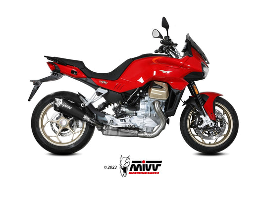 MIVV M.015 MOTO GUZZI V100 MANDELLO ( 2022+ ) Slip-on Exhaust "Delta Race" (black; approved) – Accessories in the 2WheelsHero Motorcycle Aftermarket Accessories and Parts Online Shop