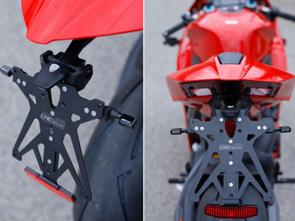 CNC RACING PT308 Ducati Panigale V4 / Streetfighter V4 (2025+) Adjustable License Plate Holder Kit – Accessories in the Motoraider Motorcycle Aftermarket Accessories and Parts Online Shop