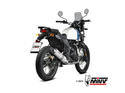 MIVV RE.001 ROYAL ENFIELD HIMALAYAN / SCRAM 411 ( 2021 + ) Slip-on Exhaust "Oval" (stainless steel; approved) – Accessories in the 2WheelsHero Motorcycle Aftermarket Accessories and Parts Online Shop