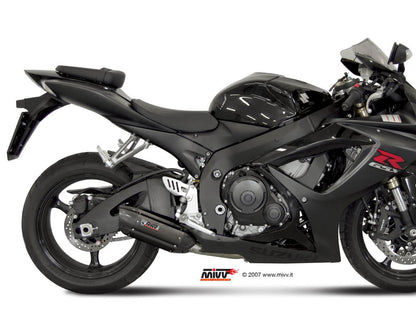 MIVV AS.021 SUZUKI GSX-R 600 / 750 ( 2006 - 07 ) Slip-on Exhaust "Suono" (black; approved) – Accessories in the 2WheelsHero Motorcycle Aftermarket Accessories and Parts Online Shop