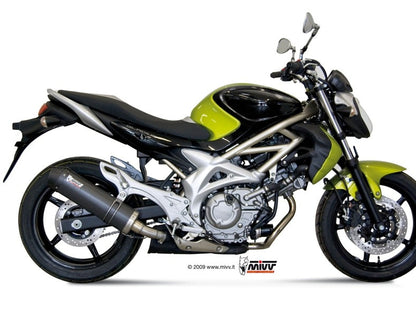 MIVV S.035 SUZUKI Gladius ( 2009 / 15 ) Slip-on Exhaust "Oval" (carbon + cap; approved) – Accessories in the 2WheelsHero Motorcycle Aftermarket Accessories and Parts Online Shop