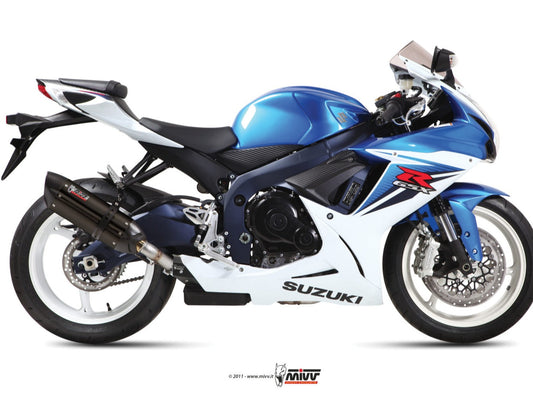 MIVV S.036 SUZUKI GSX-R 600 / 750 ( 2011 / 17 ) Slip-on Exhaust "Suono" (black; approved) – Accessories in the 2WheelsHero Motorcycle Aftermarket Accessories and Parts Online Shop