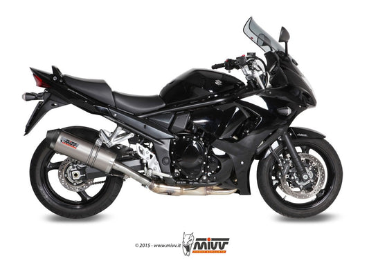MIVV S.029 SUZUKI GSX 1250 FA ( 2009 / 16 ) Slip-on Exhaust "Oval" (titanium + carbon cap; approved) – Accessories in the 2WheelsHero Motorcycle Aftermarket Accessories and Parts Online Shop