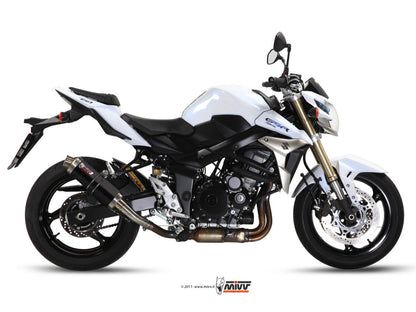 MIVV S.037 SUZUKI GSR 750 ( 2011 / 16 ) Slip-on Exhaust "GP" (black; approved) – Accessories in the 2WheelsHero Motorcycle Aftermarket Accessories and Parts Online Shop