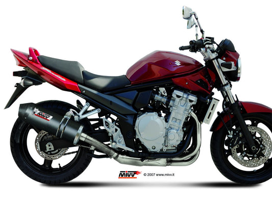 MIVV S.030 SUZUKI GSF 650 Bandit / GSX 650 F ( 2007 / 15 ) Slip-on Exhaust "Oval" (carbon + cap; approved) – Accessories in the 2WheelsHero Motorcycle Aftermarket Accessories and Parts Online Shop