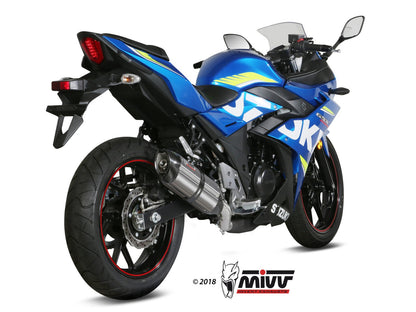 MIVV S.054 SUZUKI GSX 250 R ( 2017 / 20 ) Slip-on Exhaust "Suono" (stainless steel; approved) – Accessories in the 2WheelsHero Motorcycle Aftermarket Accessories and Parts Online Shop