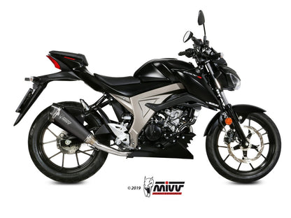 MIVV S.055 SUZUKI GSX-R / S 125 ( 2017 / 20 ) Full System Exhaust "Delta Race" (black; approved) – Accessories in the 2WheelsHero Motorcycle Aftermarket Accessories and Parts Online Shop