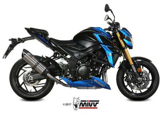 MIVV S.048 SUZUKI GSX-S 750 ( 2017 / 20 ) Slip-on Exhaust "Suono" (stainless steel; approved) – Accessories in the 2WheelsHero Motorcycle Aftermarket Accessories and Parts Online Shop