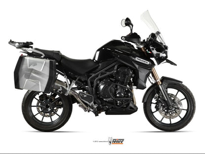MIVV T.013 TRIUMPH TIGER 1200 ( 2012 / 15 ) Slip-on Exhaust "Speed Edge" ( stainless steel; approved) – Accessories in the 2WheelsHero Motorcycle Aftermarket Accessories and Parts Online Shop
