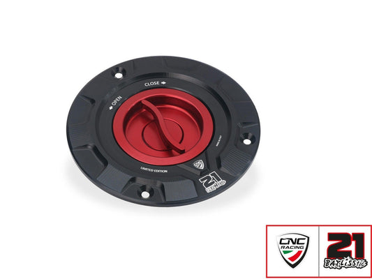 TS423TB - CNC RACING Ducati / MV Agusta Fuel Tank Cap (Troy Bayliss limited edition) – Accessories in the Motoraider Motorcycle Aftermarket Accessories and Parts Online Shop