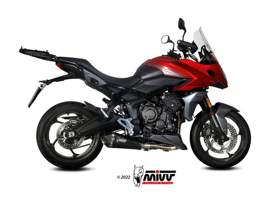 MIVV T.022 TRIUMPH TIGER SPORT 660 ( 2022+ ) Full System Exhaust "Delta Race" (black; approved) – Accessories in the 2WheelsHero Motorcycle Aftermarket Accessories and Parts Online Shop