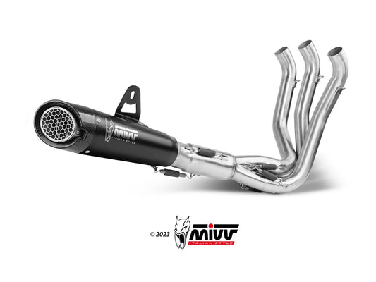 MIVV T.022 TRIUMPH TRIDENT 660 ( 2021+ ) Full System Exhaust "X-M5" (black; not approved) – Accessories in the 2WheelsHero Motorcycle Aftermarket Accessories and Parts Online Shop