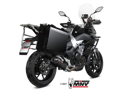 MIVV VO.001 VOGE VALICO 500 DS / DSX ( 2021+ ) Slip-on Exhaust "Oval" (carbon + cap; approved) – Accessories in the 2WheelsHero Motorcycle Aftermarket Accessories and Parts Online Shop