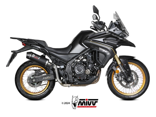 MIVV VO.004 VOGE VALICO 525 DSX ( 2024+ ) Slip-on Exhaust "Oval" (black + carbon cap; approved) – Accessories in the 2WheelsHero Motorcycle Aftermarket Accessories and Parts Online Shop