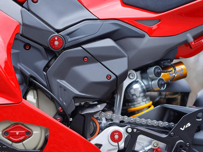 CNC RACING ZA411 Ducati Panigale V4 (2025+) Carbon Engine Cover (left side) – Accessories in the Motoraider Motorcycle Aftermarket Accessories and Parts Online Shop