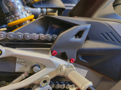 CNC RACING ZA412 Ducati Panigale V4 (2025+) Carbon Heel Guard Kit – Accessories in the Motoraider Motorcycle Aftermarket Accessories and Parts Online Shop