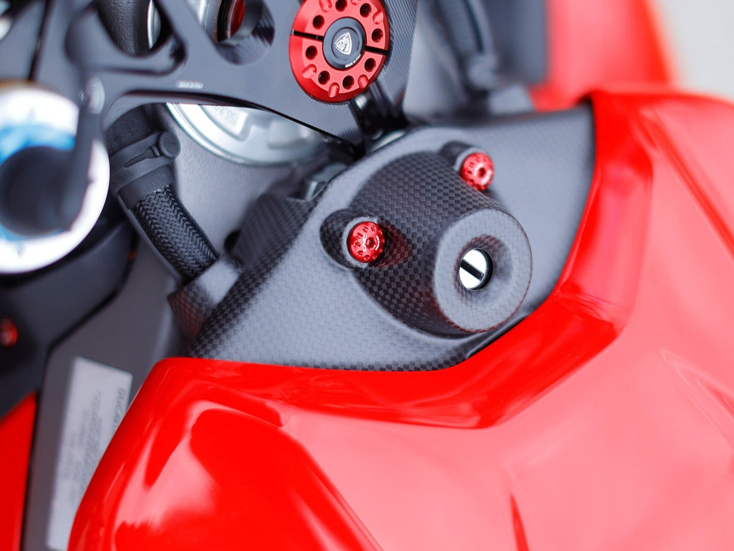 CNC RACING ZA414 Ducati Panigale V4 (2025+) Carbon Ignition Switch Cover – Accessories in the Motoraider Motorcycle Aftermarket Accessories and Parts Online Shop