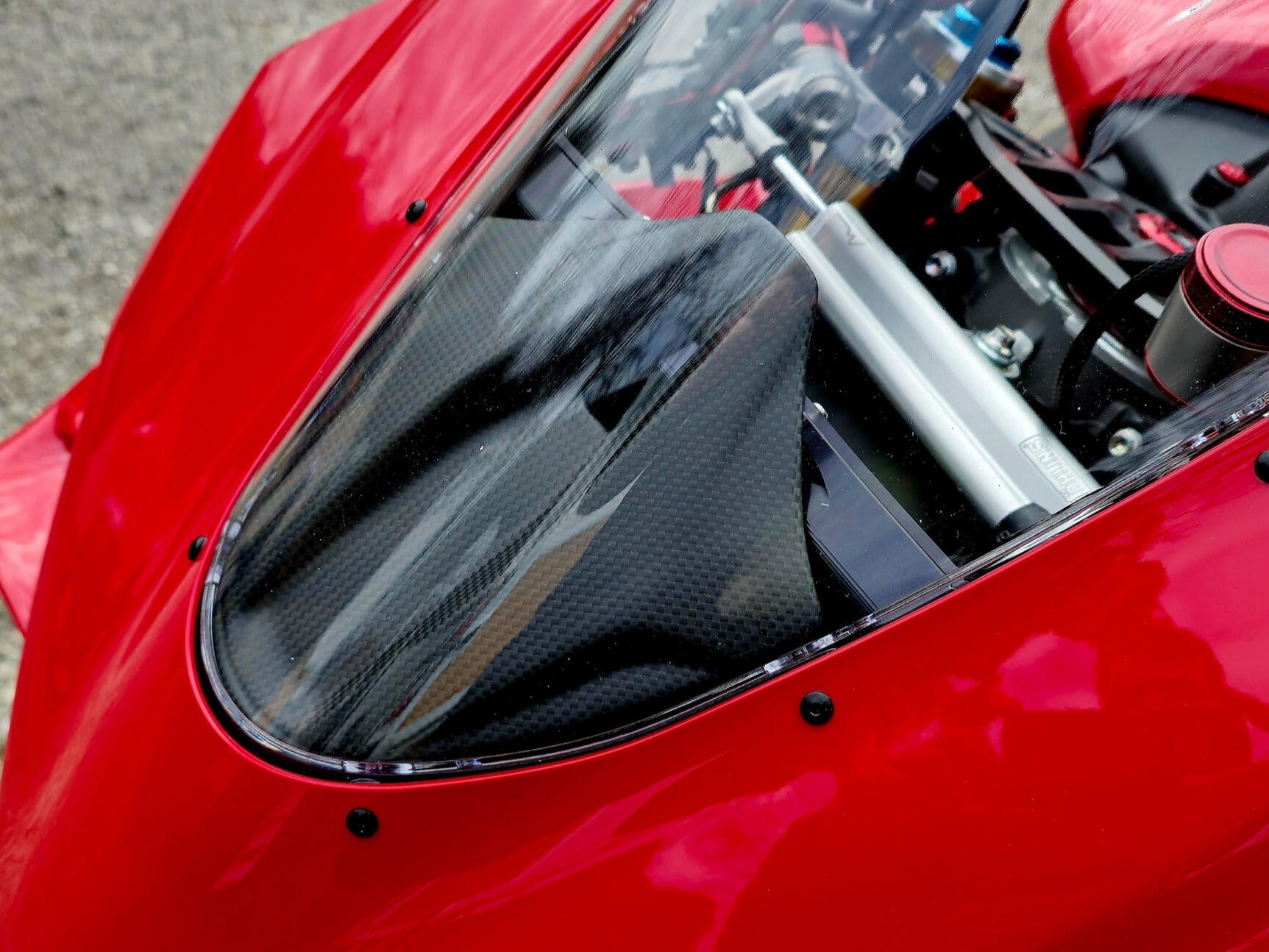 CNC RACING ZA415 Ducati Panigale V4 (2025+) Carbon Front Fairing Infill – Accessories in the Motoraider Motorcycle Aftermarket Accessories and Parts Online Shop