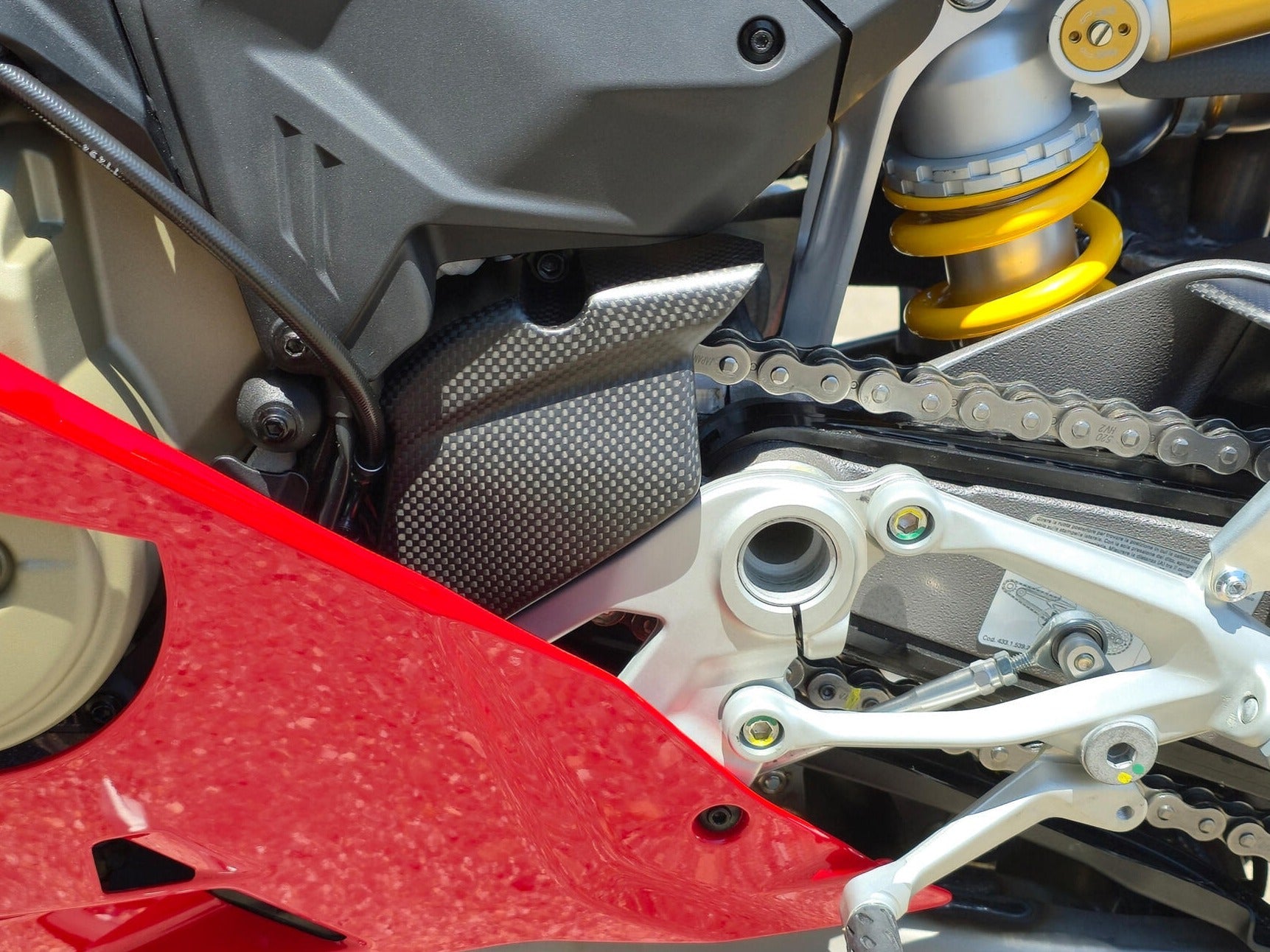 CNC RACING ZA417 Ducati Panigale V4 (2025+) Carbon Front Sprocket Cover – Accessories in the Motoraider Motorcycle Aftermarket Accessories and Parts Online Shop
