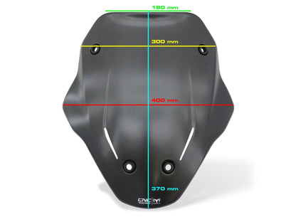 ZA989 - CNC RACING Ducati Multistrada V4 (2021+) Carbon Sport Screen – Accessories in the Motoraider Motorcycle Aftermarket Accessories and Parts Online Shop