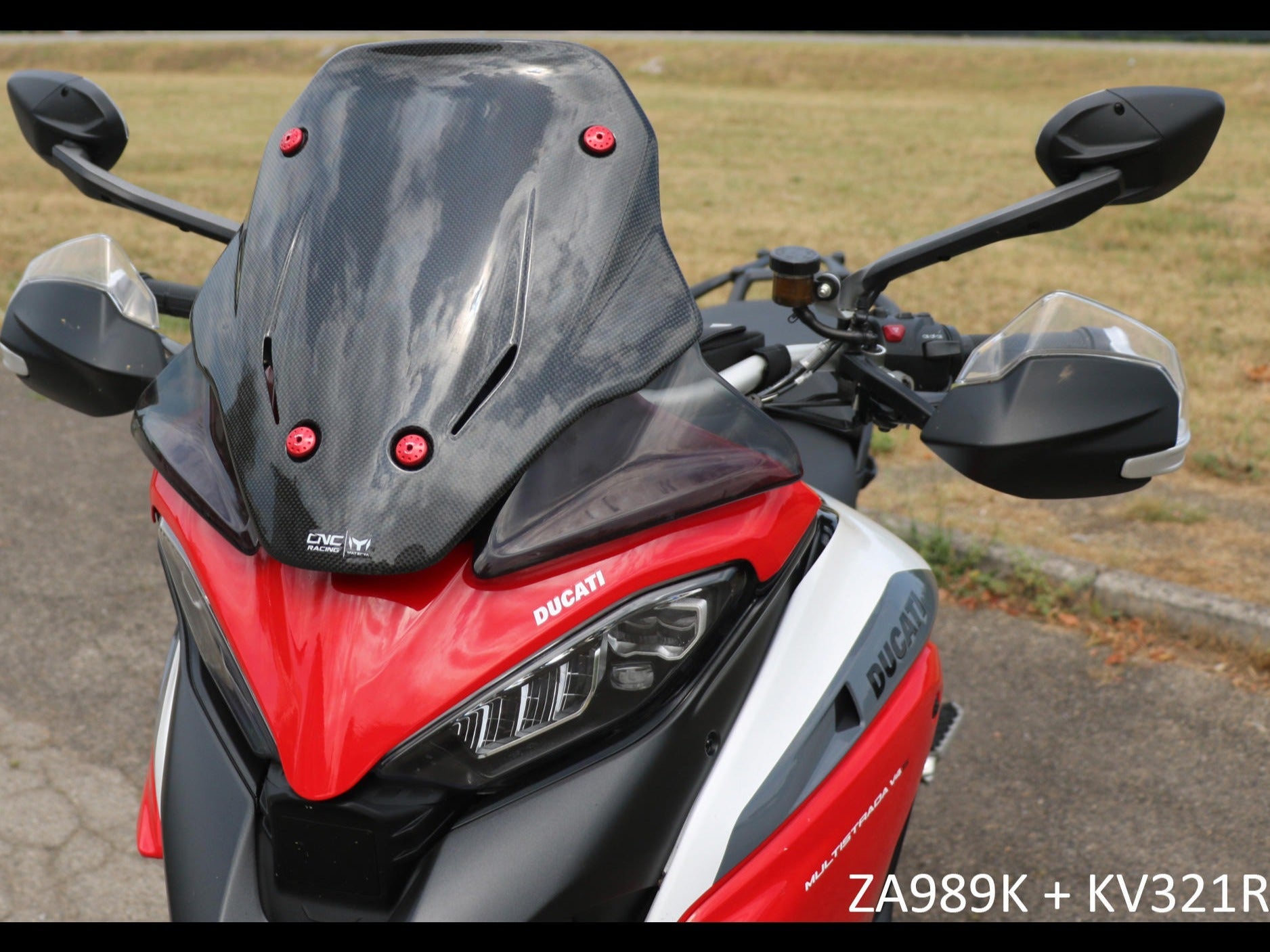 ZA989 - CNC RACING Ducati Multistrada V4 (2021+) Carbon Sport Screen – Accessories in the Motoraider Motorcycle Aftermarket Accessories and Parts Online Shop