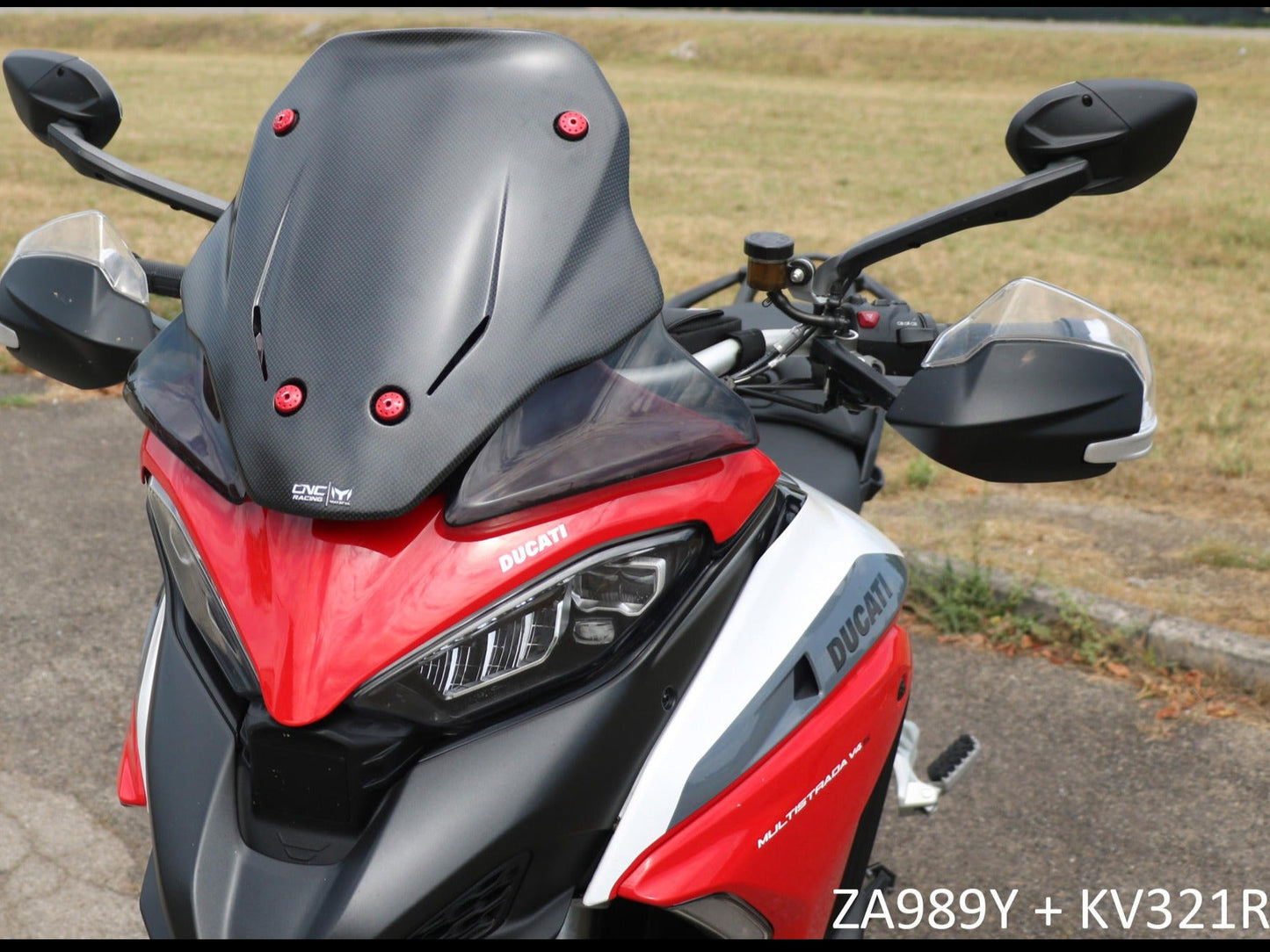ZA989 - CNC RACING Ducati Multistrada V4 (2021+) Carbon Sport Screen – Accessories in the Motoraider Motorcycle Aftermarket Accessories and Parts Online Shop
