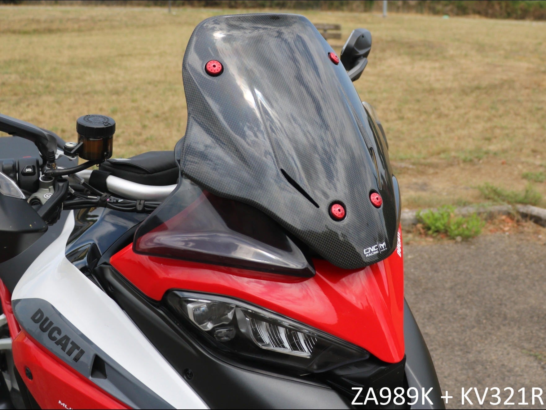 ZA989 - CNC RACING Ducati Multistrada V4 (2021+) Carbon Sport Screen – Accessories in the Motoraider Motorcycle Aftermarket Accessories and Parts Online Shop