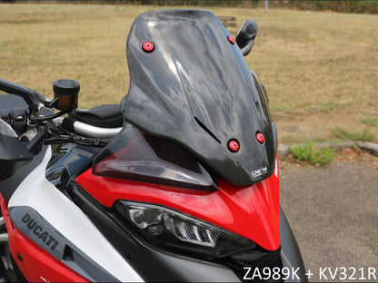 ZA989 - CNC RACING Ducati Multistrada V4 (2021+) Carbon Sport Screen – Accessories in the Motoraider Motorcycle Aftermarket Accessories and Parts Online Shop