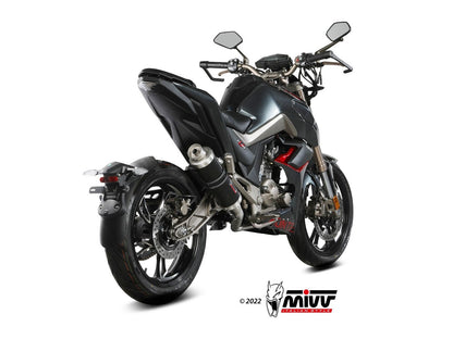 MIVV Z.001 ZONTES ZT 125 G1 / U ( 2021+ ) Full System High Exhaust "GP" (black; approved) – Accessories in the 2WheelsHero Motorcycle Aftermarket Accessories and Parts Online Shop