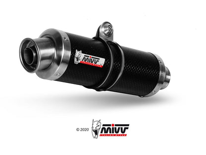 MIVV S.046 SUZUKI Van Van 200 ( 2016 - 17 ) Slip-on Exhaust "GP" (carbon; not approved) – Accessories in the 2WheelsHero Motorcycle Aftermarket Accessories and Parts Online Shop