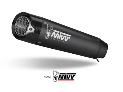 MIVV T.027 TRIUMPH STREET TRIPLE 765 R / RS ( 2023+ ) Full System Exhaust "X-M5" (black; not approved) – Accessories in the 2WheelsHero Motorcycle Aftermarket Accessories and Parts Online Shop