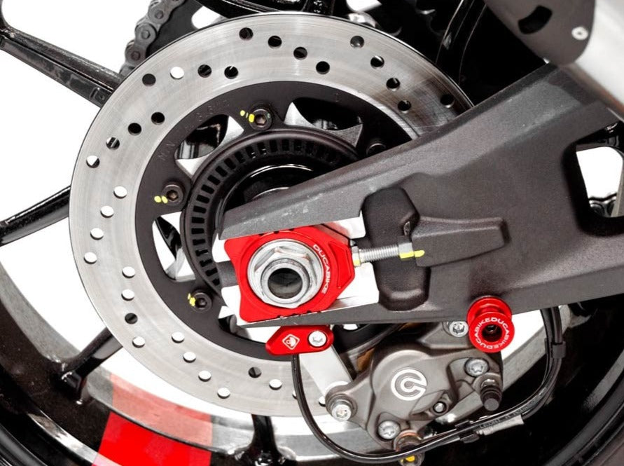 CTC02 - DUCABIKE Ducati Hypermotard 698 / Monster 950 / Multistrada V2 / Panigale V2 Chain Adjusters – Accessories in the Motoraider Motorcycle Aftermarket Accessories and Parts Online Shop