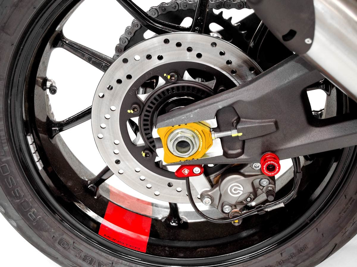 CTC02 - DUCABIKE Ducati Hypermotard 698 / Monster 950 / Multistrada V2 / Panigale V2 Chain Adjusters – Accessories in the Motoraider Motorcycle Aftermarket Accessories and Parts Online Shop