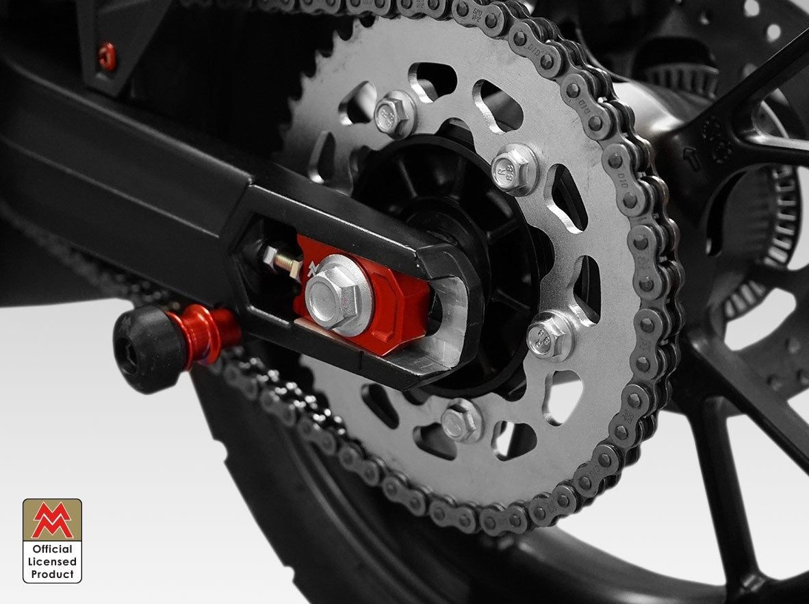 CTC03 - DBK Moto Morini (2022+) Chain Adjusters – Accessories in the Motoraider Motorcycle Aftermarket Accessories and Parts Online Shop