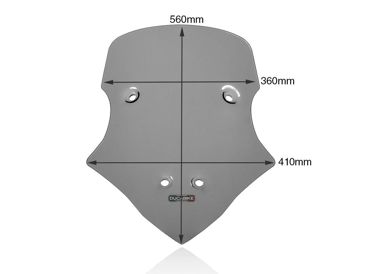 CUP15 - DUCABIKE Ducati Multistrada V4 Wind Screen (touring) – Accessories in the Motoraider Motorcycle Aftermarket Accessories and Parts Online Shop