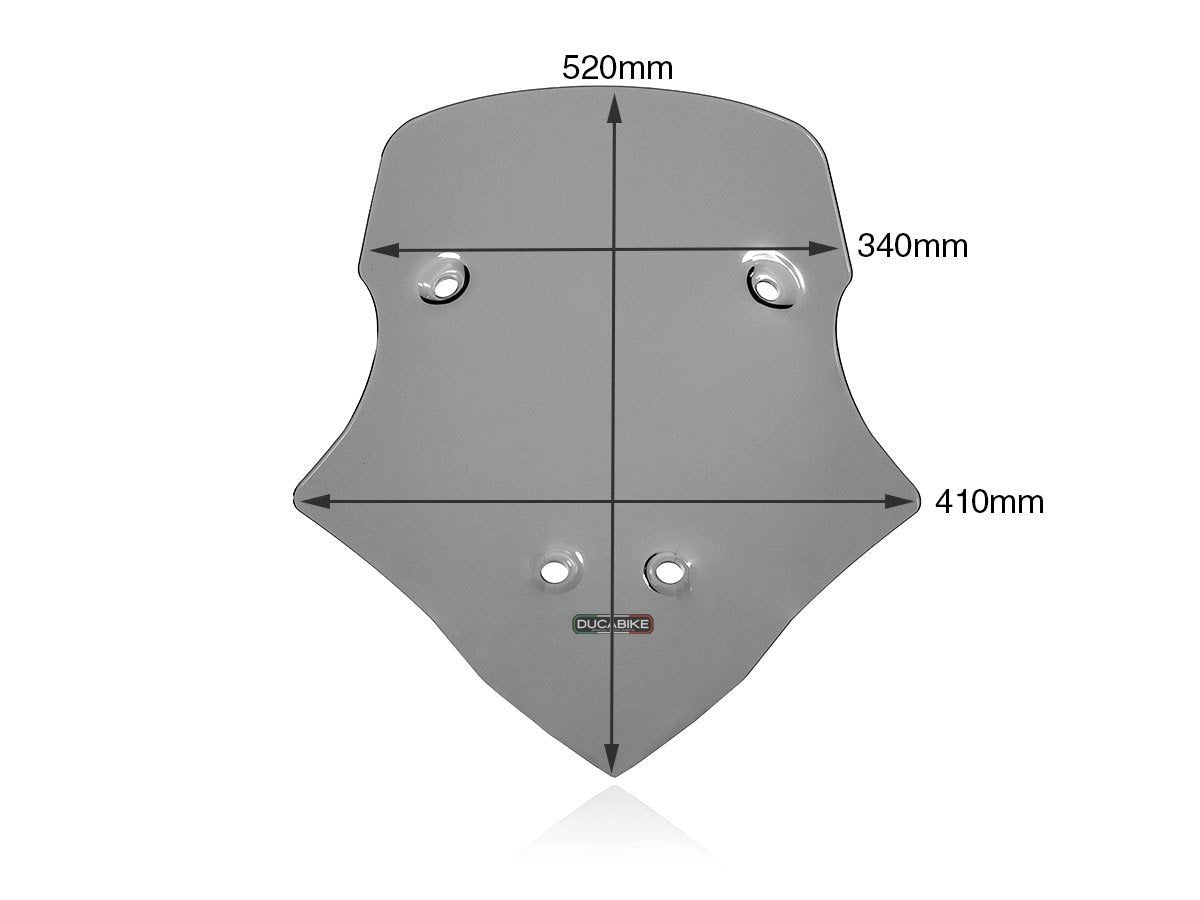 CUP16 - DUCABIKE Ducati Multistrada V4 Wind Screen (intermediate) – Accessories in the Motoraider Motorcycle Aftermarket Accessories and Parts Online Shop