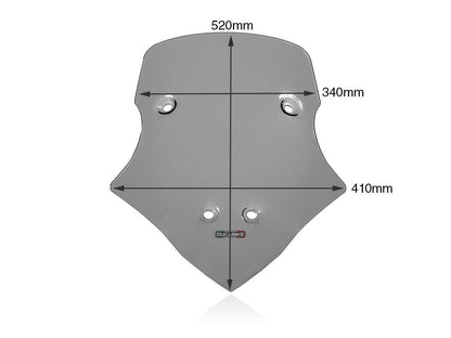 CUP16 - DUCABIKE Ducati Multistrada V4 Wind Screen (intermediate) – Accessories in the Motoraider Motorcycle Aftermarket Accessories and Parts Online Shop