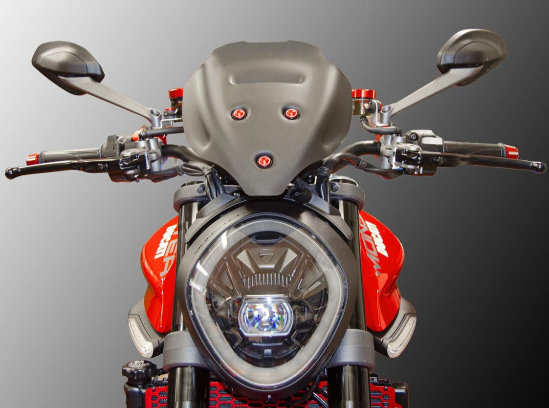 CUP19 - DUCABIKE Ducati Monster 950 (2021+) Wind Screen (touring) – Accessories in the Motoraider Motorcycle Aftermarket Accessories and Parts Online Shop
