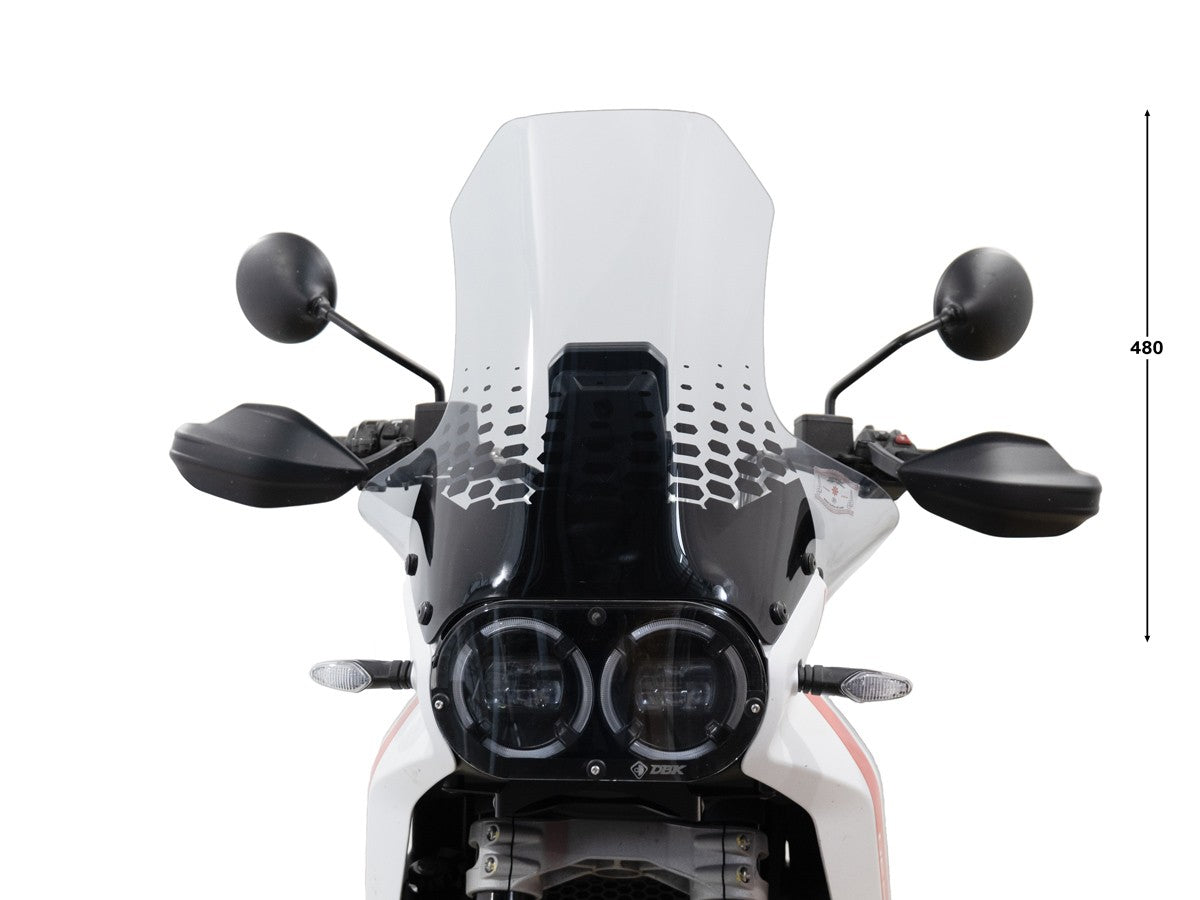 CUP24 - DBK Ducati DesertX 937 / Rally (2022+) Windscreen "Maxi Comfort" (increased) – Accessories in the Motoraider Motorcycle Aftermarket Accessories and Parts Online Shop